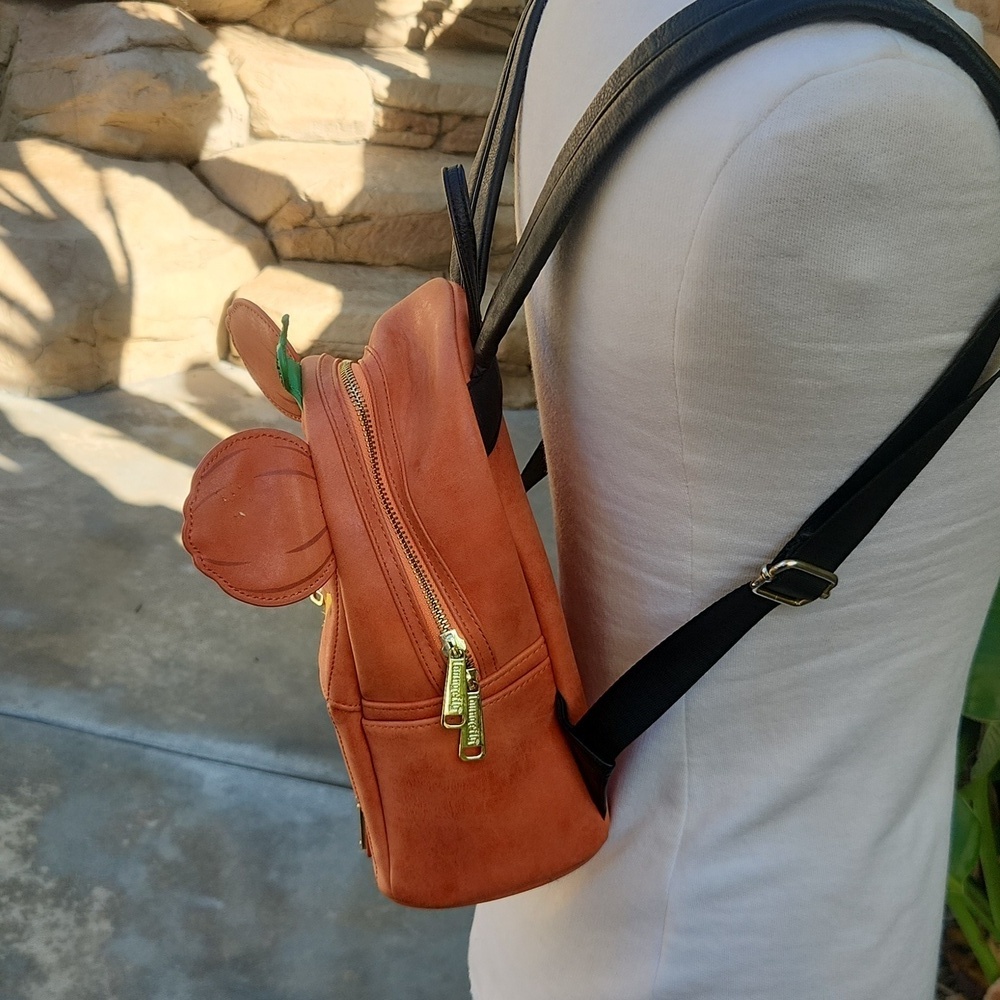 Loungefly Disney Halloween Pumpkin Mickey Backpack - Picture 2 of 12